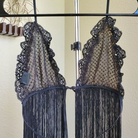 Lingerie top in black & gold (one size) - Picture 5 of 5